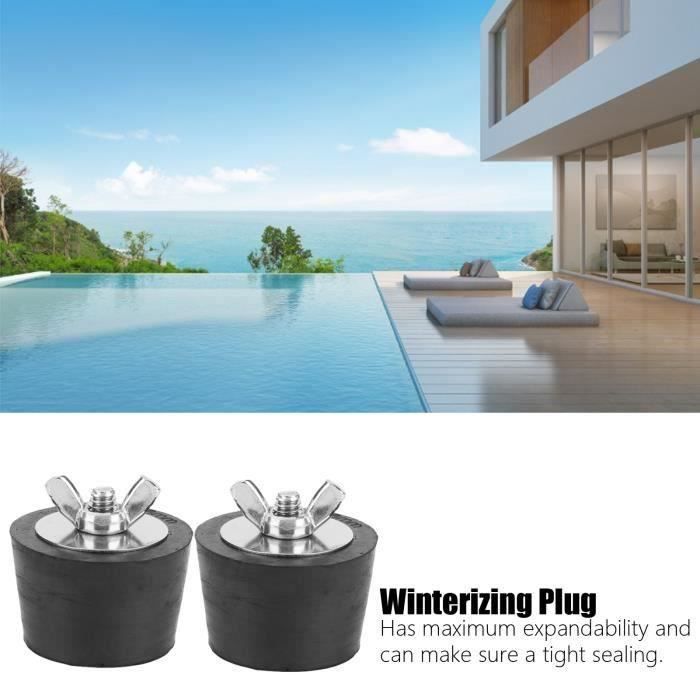 Bouchons D'hivernage Pour Piscine - Lot De 2, Caoutchouc, Diamètre 1,5 Pouce - 3