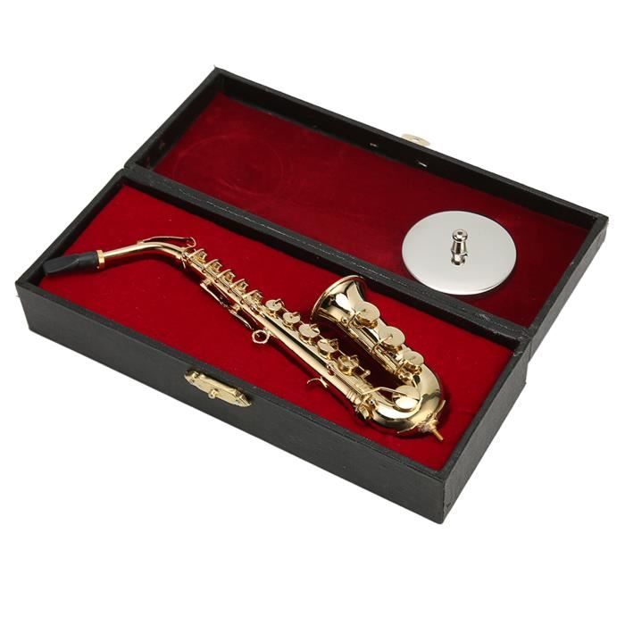 KIMISS Modèle de saxophone miniature Mini saxophone alto ornement décoration saxophone miniature