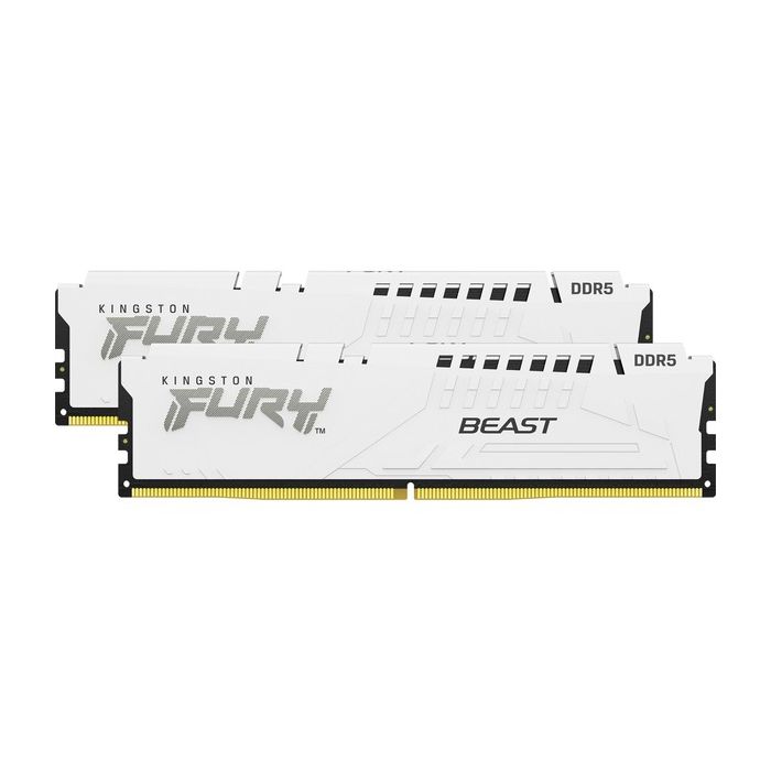 RAM - Kingston - Fury Beast Blanc - 32 Go - 5200 MHz - DIMM - CL40