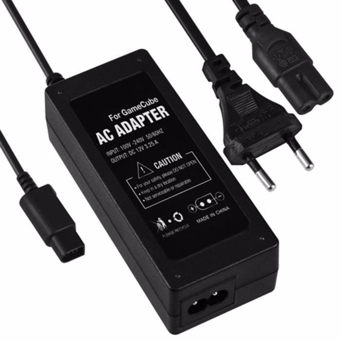 Link e : Chargeur Secteur Compatible avec la Console Nintendo Gamecube