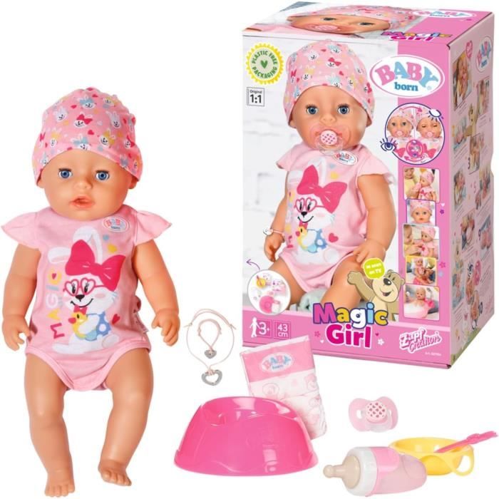 Poupon NEW BORN BABY Bleu 43cm - Boit et Fait Pipi - SILVERTORN