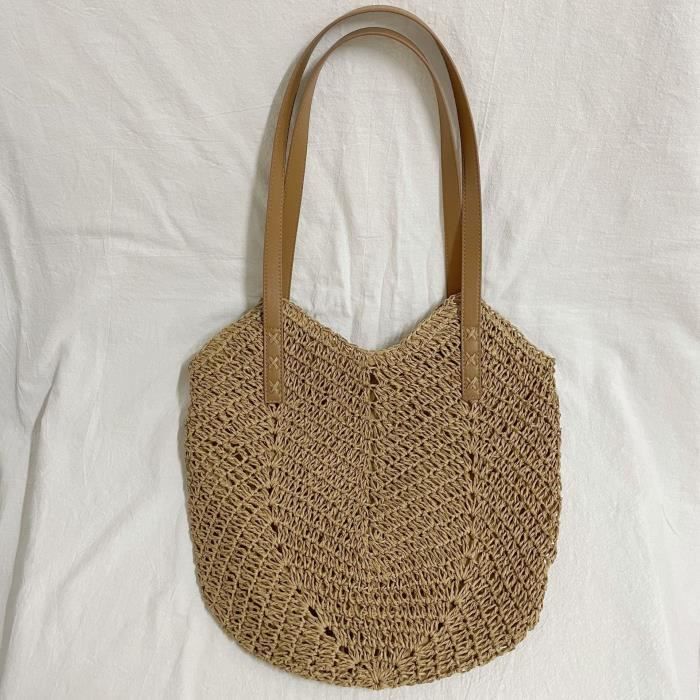 Sac A Main Femme TAFACE - Style été Pour Plage, Vacances Et Sorties Sac Bandoulière Paille