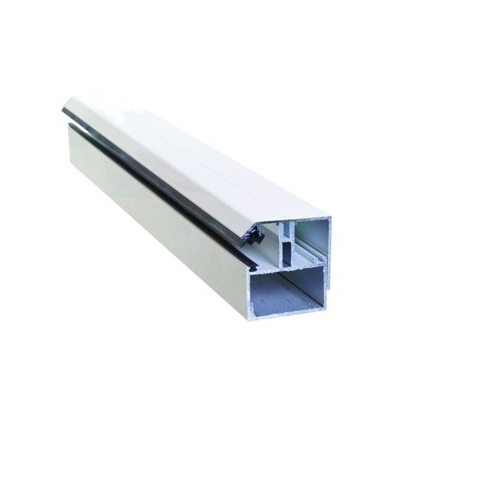 profil de bordure porteur adaptable au polycarbonate 16 32 mm en aluminium laque l 3 m blanc ral 9010 cdiscount bricolage