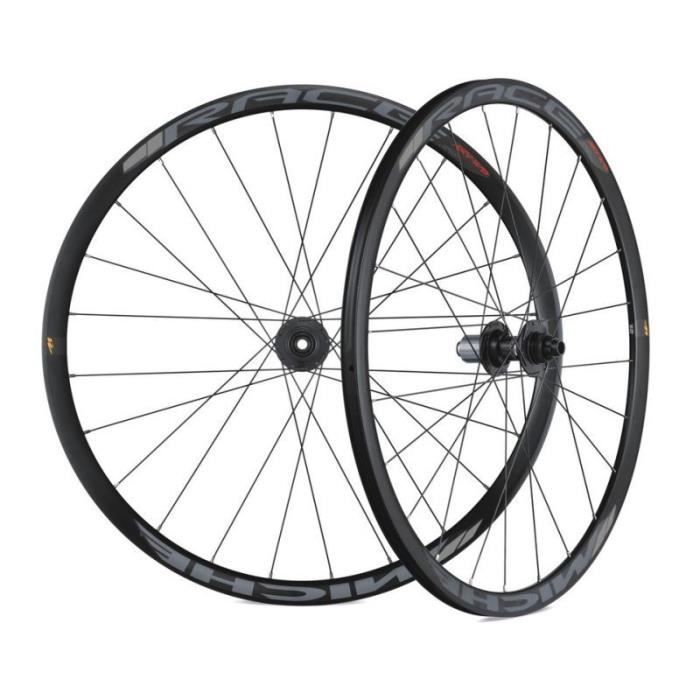 Jeu De Roues Carbone Pour Vélo De Piste 700C - Jante 56 Mm, Pneu 23 Mm, Pignon Fixe 17 Dents