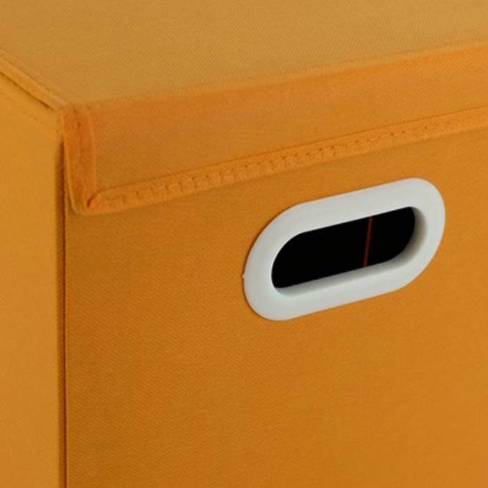 minifinker cubes de rangement en tissu pliables organisateurs de tissu pliables, boîte de rangement pliante empilable meuble casier