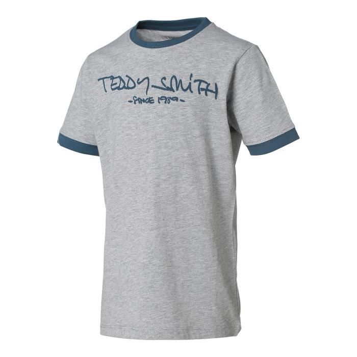 T shirt gris chiné homme clearance
