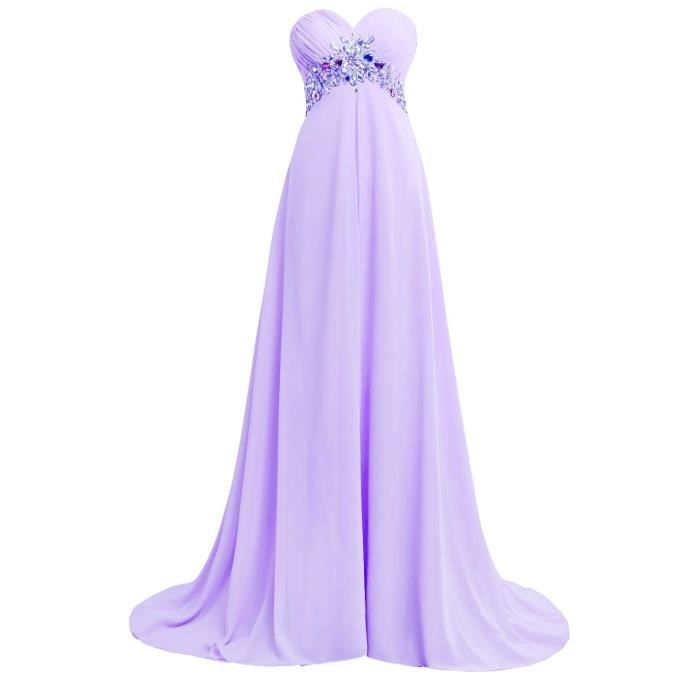 robe mariée violette