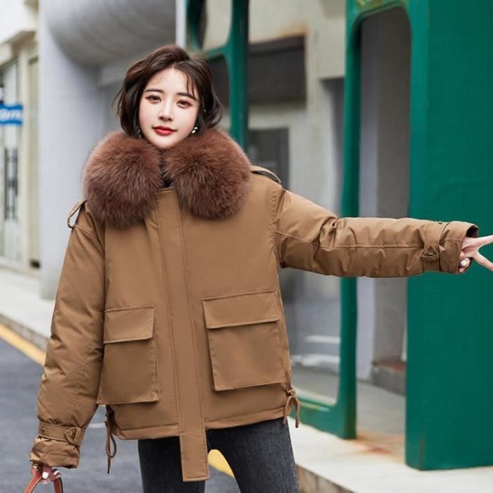 Manteau femme hiver Substantiel court Nouvelle Mode fourrure de