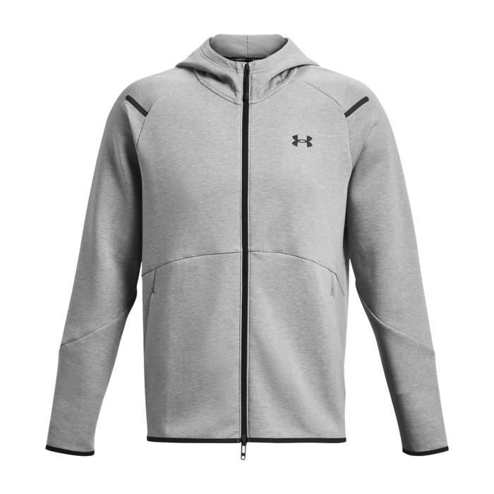 Sweat Shirt Under Armour Ua Unstoppable Flc Fz Gris Homme Manches longues Vetement de sport Gris Cdiscount Pret a Porter