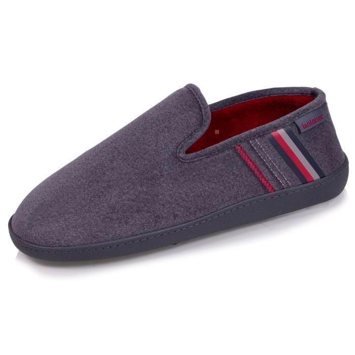 COFACE Chaussons Homme Hiver - Mousse Mémoire - Semelle Caoutchouc Antidérapante - Taille 40-49