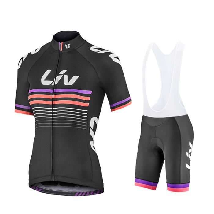 2020 Ete Maillot De Liv Cyclisme Femme Manches Courte Equipe Pro Cuissard A Cycliste Bretelle Velo Gel Ensemble De Vetement De Vtt Prix Pas Cher Cdiscount