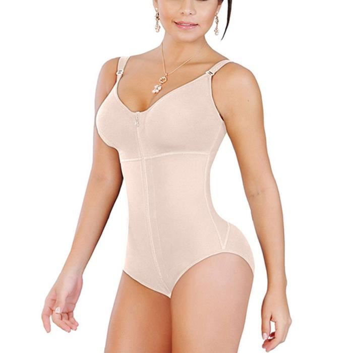 Body Gaine pour Femme,Grande Taille Femme Ventre Plat Gainante Minceur  Combinaisons Sculptantes Sous-vêtements Invisibles Beige Beige - Cdiscount  Prêt-à-Porter