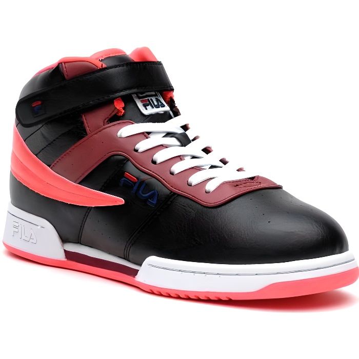 FILA - Baskets Basses F-13 mid wmn - Femme Noir/rouge - Cdiscount Chaussures