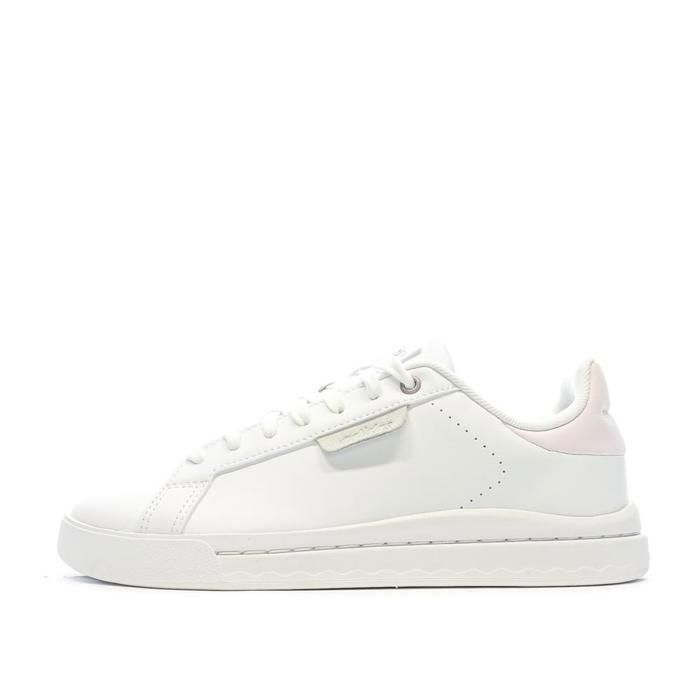 Chaussures basses Court silk Adidas Blanc Femme Lacets