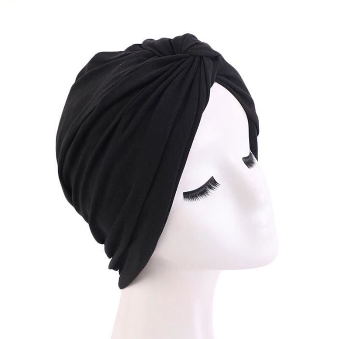 Bandanas femmes Turban musulman chapeau torsion Hijab casquette