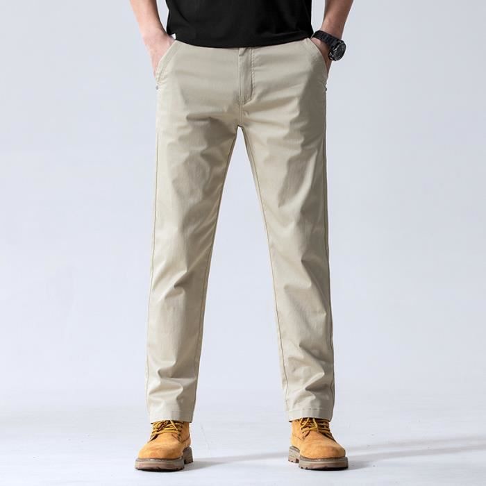 Pantalon chino elastique casual homme shop