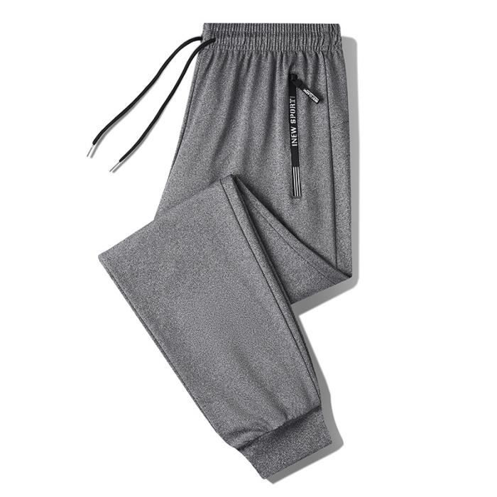 Pantalon sweat - Erima - Essential - Homme - Noir - Ceinture élastique - Poches zippées Noir