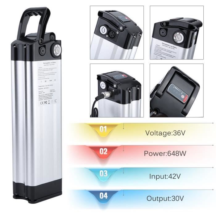 Batterie Vélo électrique 36V 10.5Ah Lithium-ion - Made In France, Pour Vélo De Ville