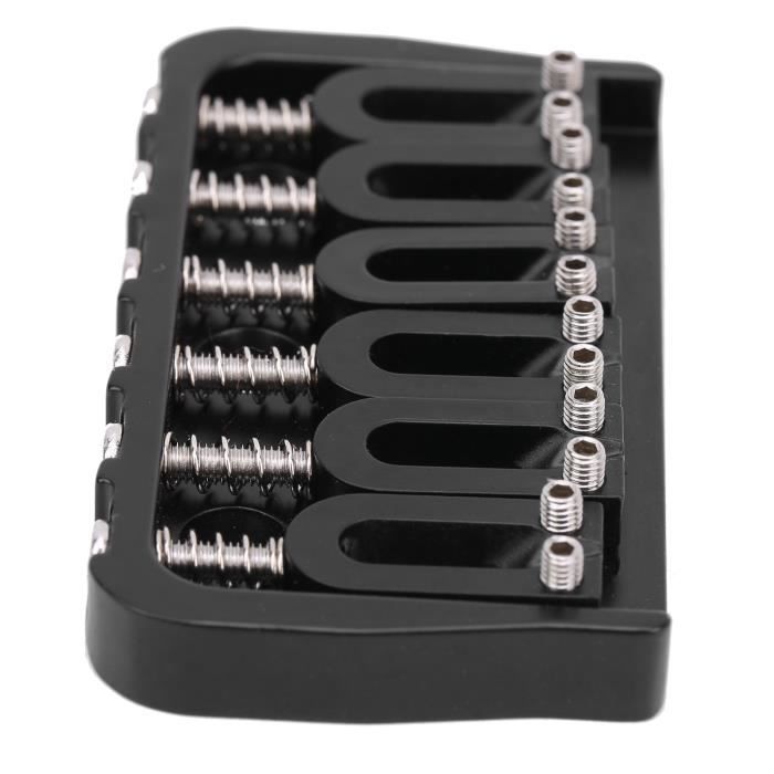 Chevalet Vibrato Simple Pour Guitare électrique Gaucher - 6 Cordes - Construction Métallique - Kit Pont De Remplacement - UPKOCH