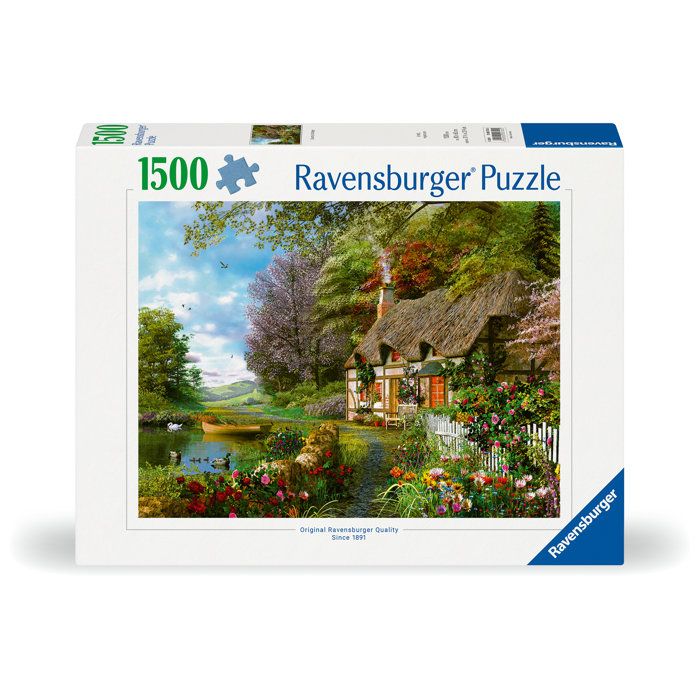 Puzzle 1500 pièces : Cottage de campagne Ravensburger France