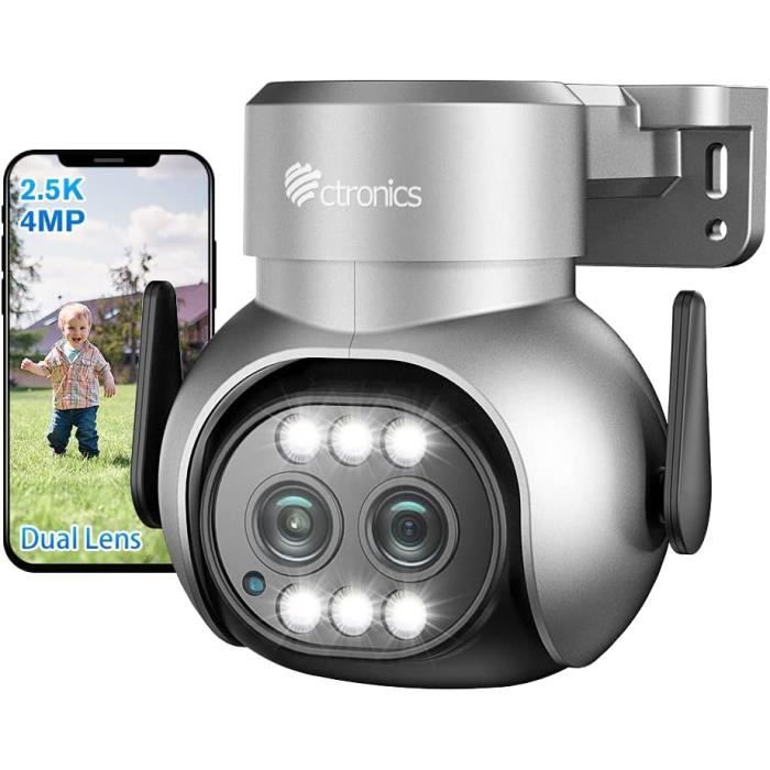 KINZON Mini Caméra de Surveillance 4K Ultra HD, Grand Angle 140°, Carte