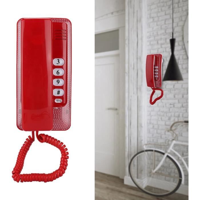 Extension de téléphone pour hôtel, fixé au mur, téléphone fixe sans fil