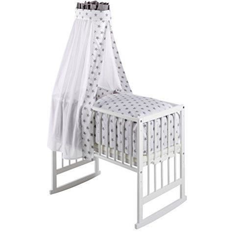 Inclusive Textile Blanc Star Grey Schardt Berceau Multifonctionnel Vario Massive