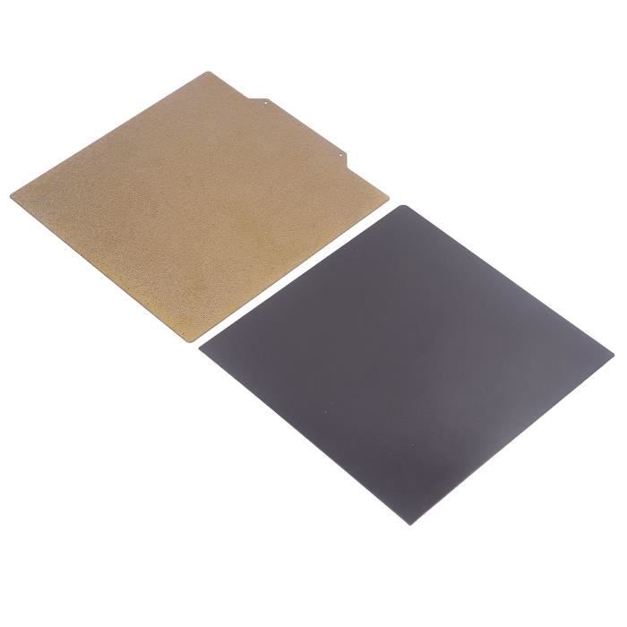 Plaque PEI Texturée Double Face 332x340mm Pour Raise3D Pro2 Pro2 Plus - Lit Acier Flexible