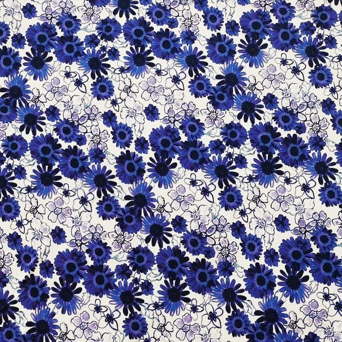Tissu Coton Imprimé Style Japonais - 50x150 Cm, Motif Fleur De Cerisier Rose Clair - DIY Couture, Vêtements, Déco