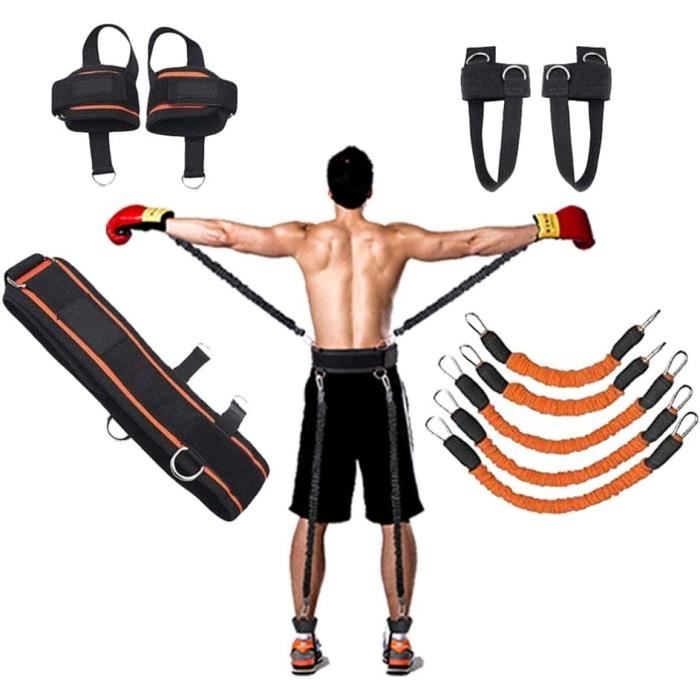 Set De Bandes De Résistance Cheville – 3 Niveaux De Résistance (10,20,30 Livres) – Avec Sangles De Cheville – Pour Fitness, Rééducation, Saut