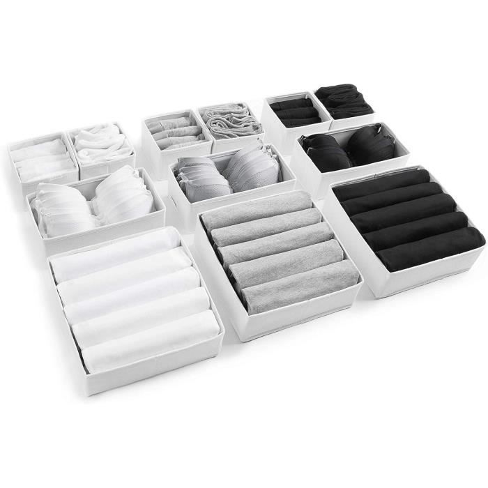 GUHAOOL Séparateurs De Tiroir, Lot De 4 Organisateurs De Tiroirs