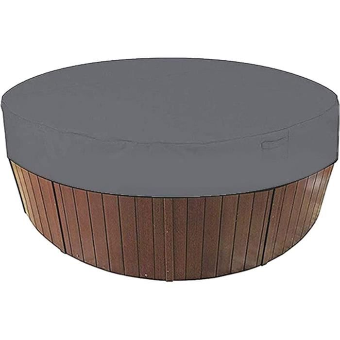 Housse De Protection Pour Spa Rond - Bâche Imperméable 190T - 190x30cm - Protection UV Et Intempéries
