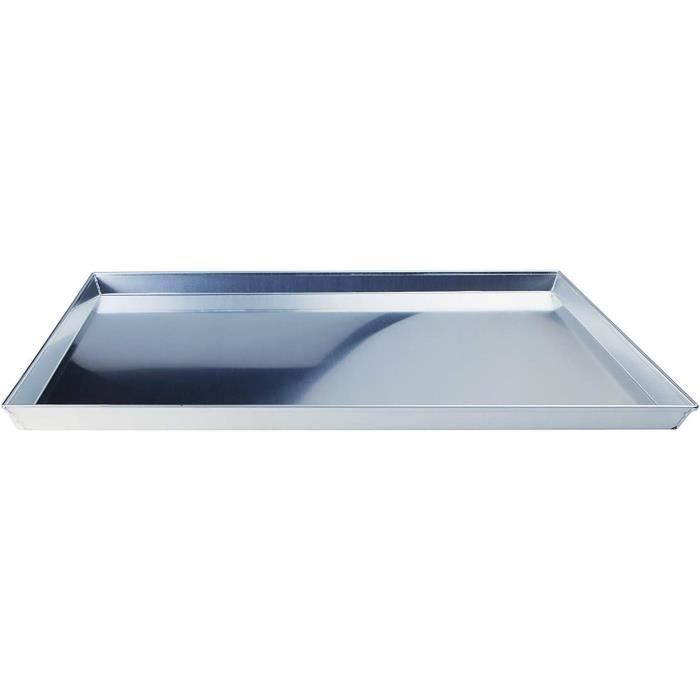 Plaque à Gâteau Rectangulaire Agnelli 60x40 Cm - Tôle Aluminium, Hauteur 2 Cm, épaisseur 1,5 Cm
