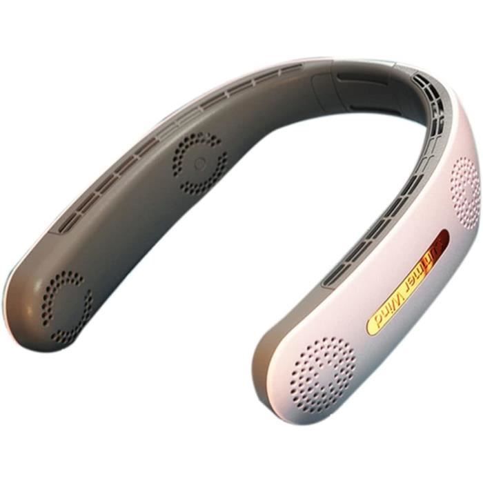Ventilateur Portable USB Rechargeable 4000 MAh - 29 000 Tr/min, 6 Vitesses, écran LED, Pour Cou