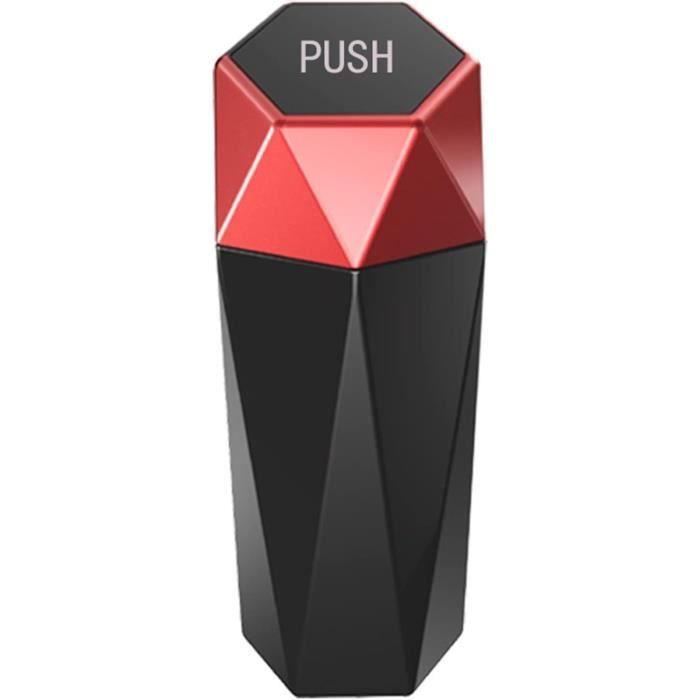 Poubelle De Voiture Pour Porte-Gobelets - Compatible Audi A4 Avant, Couvercle à Clapet, Étanche, Argent - Mini Seau à Déchets