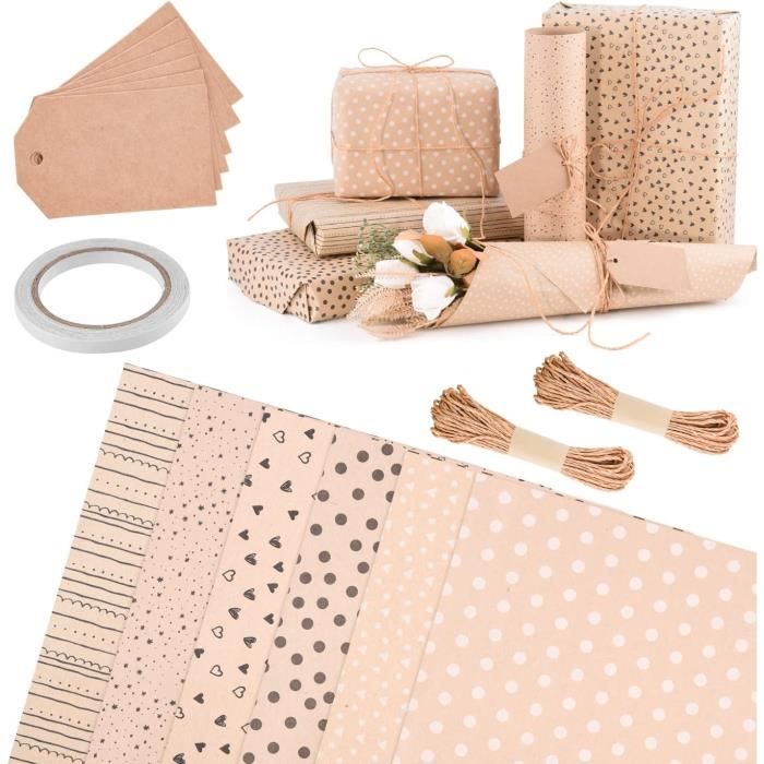 Papier Cadeau Kraft Rouge 70 Cm X 50 M | Carton Service