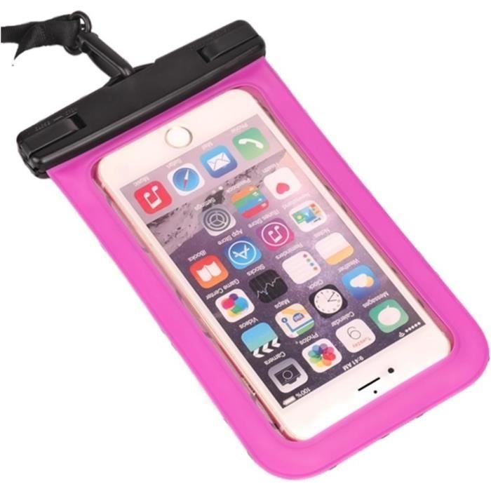 Pochette ??tanche TRAHOO - Pour T?�l?�phone PVC Transparent 6.5 Pouces - Plong?�e Sous-Marine 