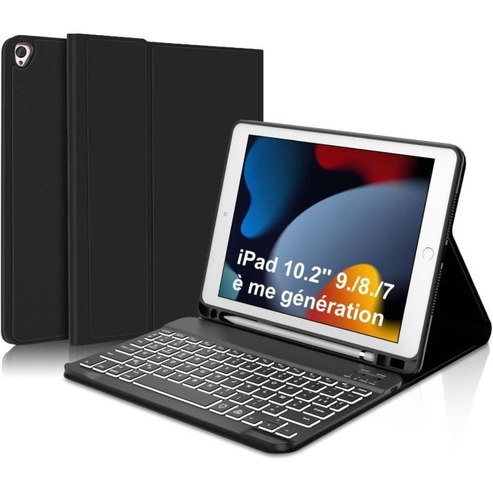 Étui MW Folio Quick Note Pour IPad Air 11 M2 – Clavier AZERTY Bluetooth 3.0 – Noir – Neuf