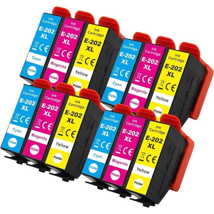 Lot De 4 Cartouches D’encre Noire Compatibles HP 363 - 20ml - Marque Go Inks - Neuf Sous Blister