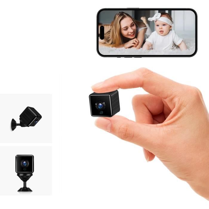 Mini Caméra Espion 4K Sans Fil - Discrète Avec Vision Nocturne, Détection De Mouvement Et Batterie Longue Durée
