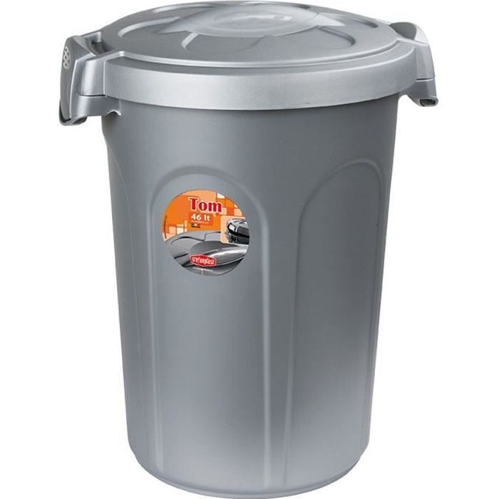 KERBL - Conteneur à aliment Tom 16kg 46l pour chien - 44 5x40x61cm - Gris