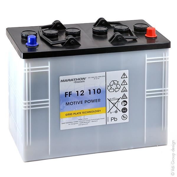 Batterie plomb traction FF12110 12V 110Ah - Cdiscount Auto