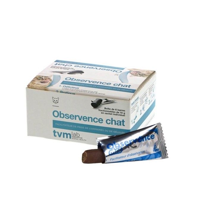 Meilleurs prix pour Complément Alimentaire - TVM - OBSERVENCE CHAT - 30x10g - Saveur Appétente - Texture Dissimulative