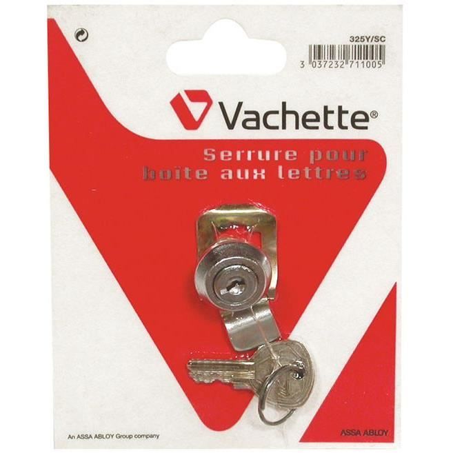 Barillet à batteuse VACHETTE - courte à palettes - 2 clés - 20 mm - Gris - Nickelé