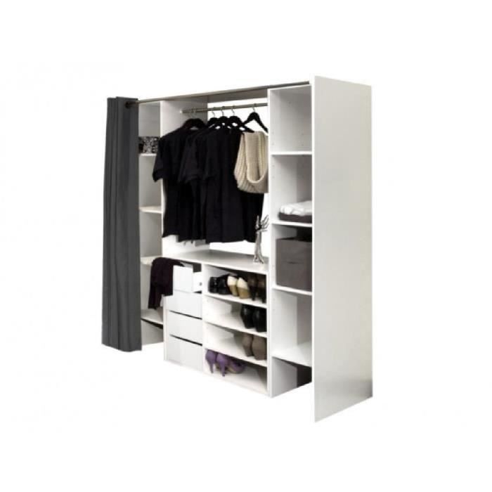 Ensemble Dressing Meuble De Rangement Emeric Blanc