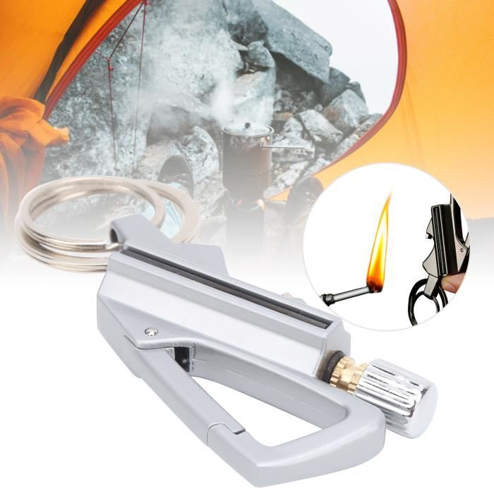 Porte Briquet Extensible Métal Noir - Compatible Clipper Et Bic, Clip Ceinture