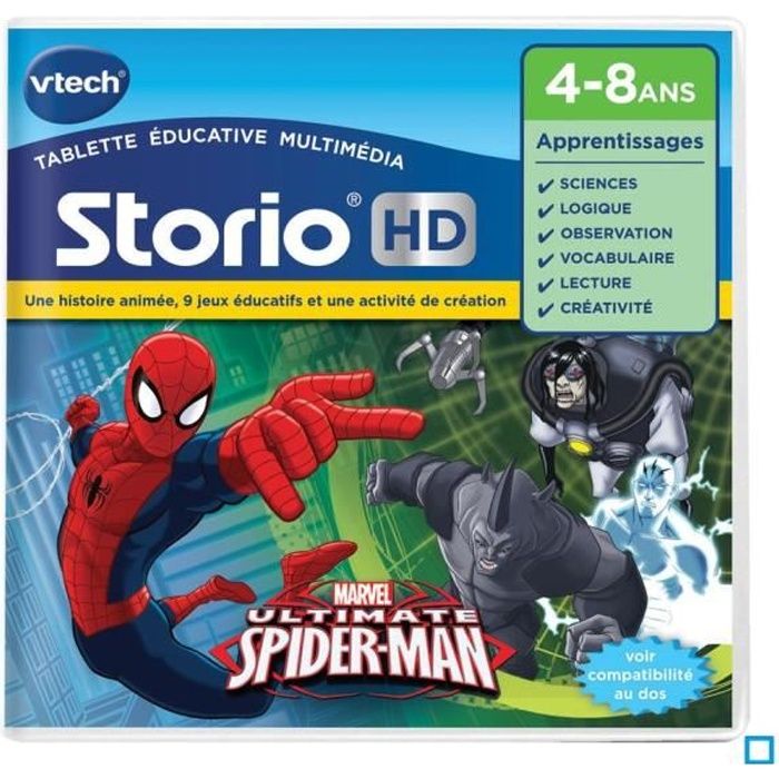 VTech - Livre interactif - Le livre-jeu éducatif de Spidey