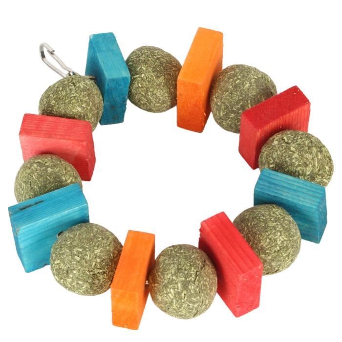 Comparer les prix de Jouet à mâcher - VVIKIZY - Lapin - Bois de pommier - Coloré - Intérieur