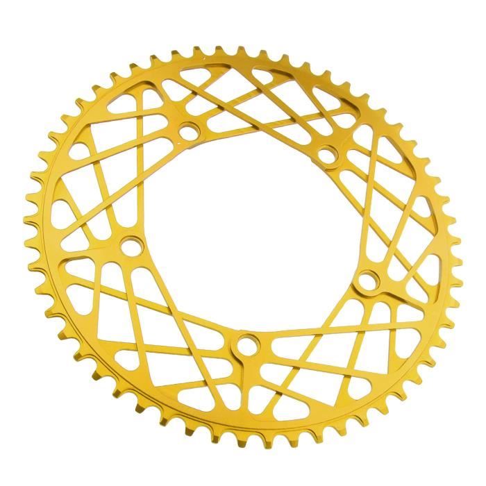 Protection De Plateau Vélo En Aluminium - Diamètre 235 Mm, épaisseur 2 Mm - Compatible Plateau Simple 50T à 54T - BCD 130 Mm