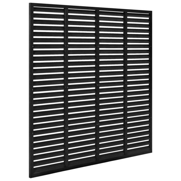 FHE - Panneaux de clôture - Clôture à persiennes WPC 180x180 cm